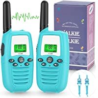 Los mejores  - Walkie Talkie Niños- PMR446 8 Canales LCD Pantalla Función VOX Rango de 3KM- Incorporado Walkie Talkie Niñas Regalo para…